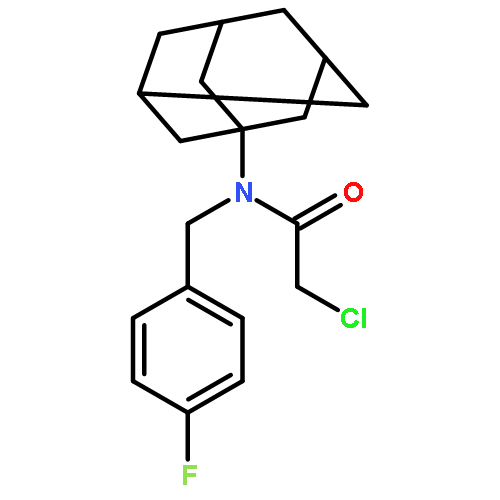 N-1-adamantyl-2-chloro-N-(4-fluorobenzyl)acetamide