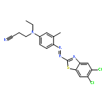 3-[4-[(5,6-DICHLORO-1,3-BENZOTHIAZOL-2-YL)DIAZENYL]-N-ETHYL-3-METHYLANILINO]PROPANENITRILE 