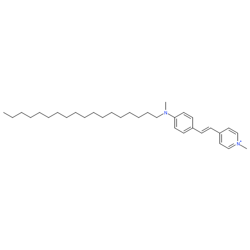 Pyridinium, 1-methyl-4-[2-[4-(methyloctadecylamino)phenyl]ethenyl]-