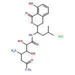 4-AMINO-2,3-DIHYDROXY-N-[1-(8-HYDROXY-1-OXO-3,4-DIHYDROISOCHROMEN-3-YL)-3-METHYLBUTYL]HEXANEDIAMIDE;HYDROCHLORIDE 