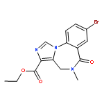 8-bromo-5,6-dihydro-5-methyl-6-oxo-4H-Imidazo[1,5-a][1,4]benzodiazepine-3-carboxylic acid ethyl ester