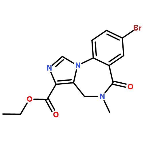 8-bromo-5,6-dihydro-5-methyl-6-oxo-4H-Imidazo[1,5-a][1,4]benzodiazepine-3-carboxylic acid ethyl ester