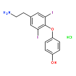 Phenol, 4-[4-(2-aminoethyl)-2,6-diiodophenoxy]-, hydrochloride