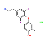 Phenol, 4-[4-(2-aminoethyl)-2,6-diiodophenoxy]-2-iodo-, hydrochloride