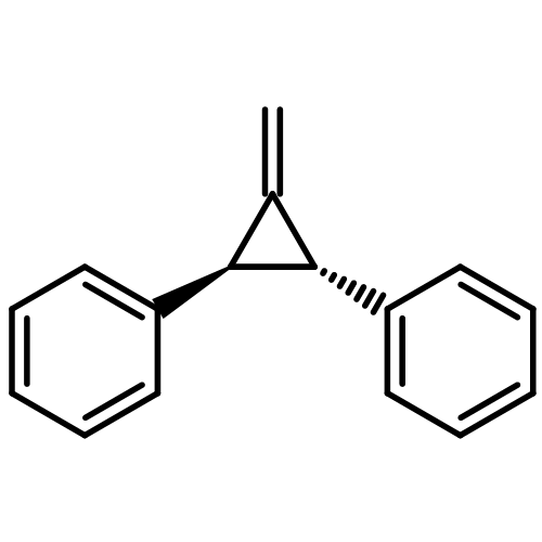 Benzene, 1,1'-[(1R,2R)-3-methylene-1,2-cyclopropanediyl]bis-, rel-