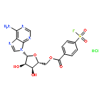 Adenosine,5'-[4-(fluorosulfonyl)benzoate], monohydrochloride (9CI)