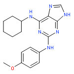 6-N-CYCLOHEXYL-2-N-(4-METHOXYPHENYL)-7H-PURINE-2,6-DIAMINE 