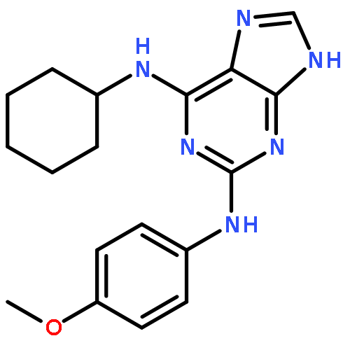 6-N-CYCLOHEXYL-2-N-(4-METHOXYPHENYL)-7H-PURINE-2,6-DIAMINE 