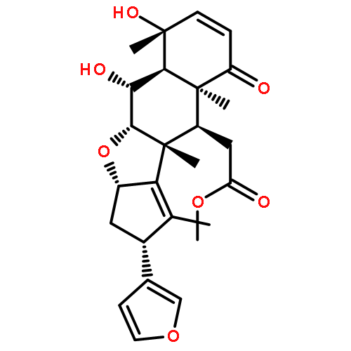 2H-Cyclopenta[b]naphtho[2,3-d]furan-10-carboxylicacid,2-(3-furanyl)-3,3a,4a,5,5a,6,9,9a,10,10a-decahydro-5,6-dihydroxy-1,6,9a,10a-tetramethyl-9-oxo-,methyl ester, (2R,3aS,4aS,5R,5aS,6R,9aR,10S,10aR)- (9CI)