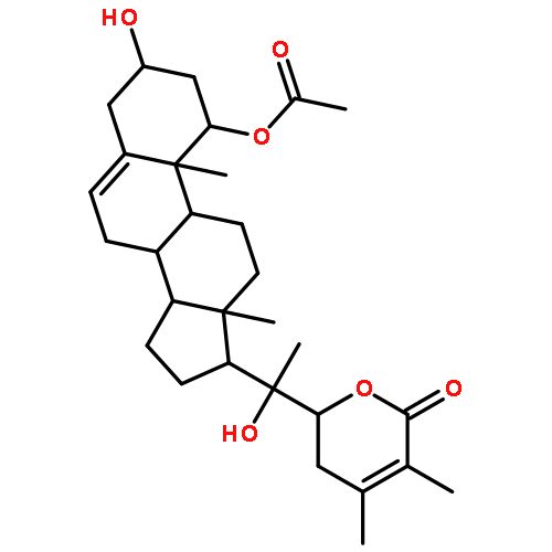 Ergosta-5,24-dien-26-oicacid, 1-(acetyloxy)-3,20,22-trihydroxy-, d-lactone, (1a,3b,22R)- (9CI)