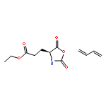 4-Oxazolidinepropanoic acid, 2,5-dioxo-, ethyl ester, (S)-, polymer with 1,3-butadiene