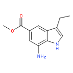 1H-Indole-5-carboxylicacid, 7-amino-3-ethyl-, methyl ester