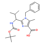 1H-Imidazole-4-carboxylic acid,2-[(1S)-1-[[(1,1-dimethylethoxy)carbonyl]amino]-2-methylpropyl]-5-methyl-1-(phenylmethyl)-