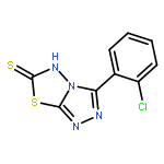 1,2,4-Triazolo[3,4-b][1,3,4]thiadiazole-6(5H)-thione, 3-(2-chlorophenyl)-