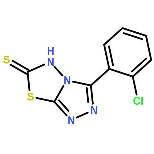 1,2,4-Triazolo[3,4-b][1,3,4]thiadiazole-6(5H)-thione, 3-(2-chlorophenyl)-