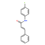 2-Propenamide, N-(4-fluorophenyl)-3-phenyl-, (2E)-