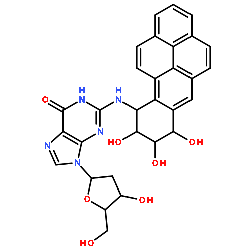 2'-deoxy-N-[(7R,8S,9S,10R)-7,8,9-trihydroxy-7,8,9,10-tetrahydrobenzo[pqr]tetraphen-10-yl]guanosine