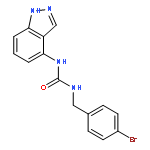 UREA, N-[(4-BROMOPHENYL)METHYL]-N'-1H-INDAZOL-4-YL-