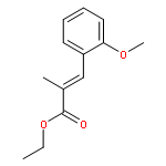 2-Propenoic acid, 3-(2-methoxyphenyl)-2-methyl-, ethyl ester, (2E)-