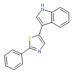 1H-Indole, 3-(2-phenyl-5-thiazolyl)-