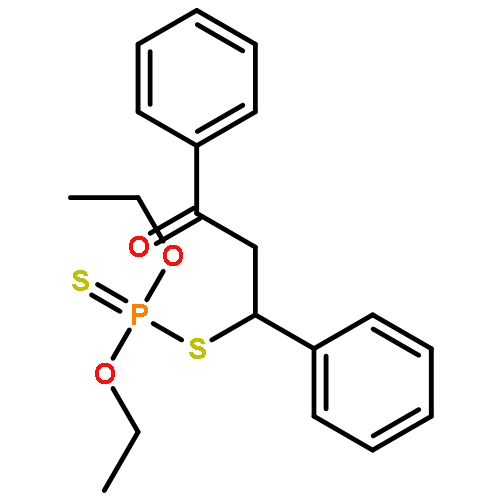 Phosphorodithioic acid, O,O-diethyl S-(3-oxo-1,3-diphenylpropyl) ester