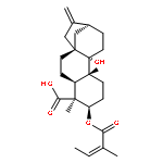 Kaur-16-en-18-oic acid,
9-hydroxy-3-[[(2Z)-2-methyl-1-oxo-2-butenyl]oxy]-, (3a,4a)-