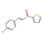 2-PROPEN-1-ONE, 3-(4-CHLOROPHENYL)-1-(2-THIENYL)-, (E)-