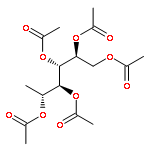 D-Galactitol, 6-deoxy-, pentaacetate