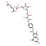 D-Ribitol,1-[4-[[(1R)-1-(2-amino-3,4-dihydro-7-methyl-4-oxo-6-pteridinyl)ethyl]amino]phenyl]-1-deoxy-5-O-[5-O-[[(1S)-1,3-dicarboxypropoxy]hydroxyphosphinyl]-a-D-ribofuranosyl]-