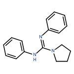 1-Pyrrolidinecarboximidamide, N,N'-diphenyl-