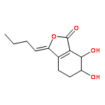 1(3H)-Isobenzofuranone, 3-butylidene-4,5,6,7-tetrahydro-6,7-dihydroxy-, (6S,7R)- (9CI)