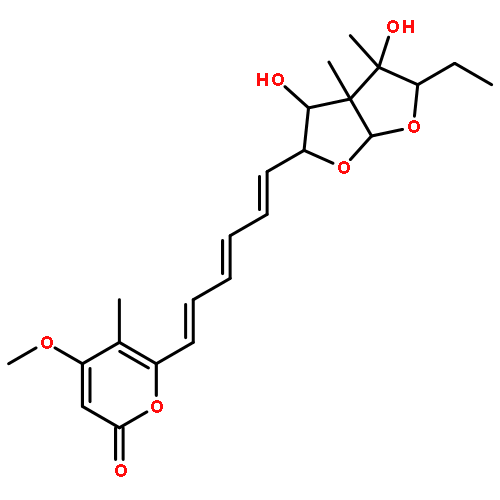 6-[(1E,3E,5E)-6-[(1R,2R,3R,5R,7R,8R)-7-ETHYL-2,8-DIHYDROXY-1,8-DIMETHY L-4,6-DIOXABICYCLO[3.3.0]OCT-3-YL]HEXA-1,3,5-TRIENYL]-4-METHOXY-5-METH YL-PYRAN-2-ONE 