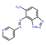 1H-BENZOTRIAZOL-5-AMINE, 4-(3-PYRIDINYLAZO)-