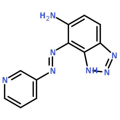 1H-BENZOTRIAZOL-5-AMINE, 4-(3-PYRIDINYLAZO)-