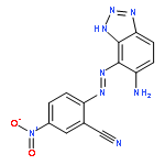 Benzonitrile, 2-[(5-amino-1H-benzotriazol-4-yl)azo]-5-nitro-