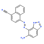 1-Naphthalenecarbonitrile, 4-[(5-amino-1H-benzotriazol-4-yl)azo]-