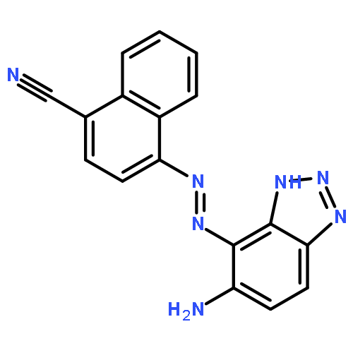 1-Naphthalenecarbonitrile, 4-[(5-amino-1H-benzotriazol-4-yl)azo]-