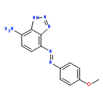 1H-BENZOTRIAZOL-4-AMINE, 7-[(4-METHOXYPHENYL)AZO]-