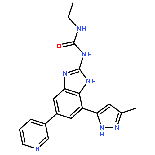 Urea,N-ethyl-N'-[4-(5-methyl-1H-pyrazol-3-yl)-6-(3-pyridinyl)-1H-benzimidazol-2-yl]-