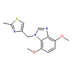 1H-BENZIMIDAZOLE, 4,7-DIMETHOXY-1-[(2-METHYL-4-THIAZOLYL)METHYL]-