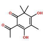 2,4-Cyclohexadien-1-one, 2-acetyl-3,5-dihydroxy-4,6,6-trimethyl-