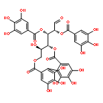 D-Glucose, cyclic4,6-[(1S)-4,4',5,5',6,6'-hexahydroxy[1,1'-biphenyl]-2,2'-dicarboxylate]2,3-bis(3,4,5-trihydroxybenzoate)