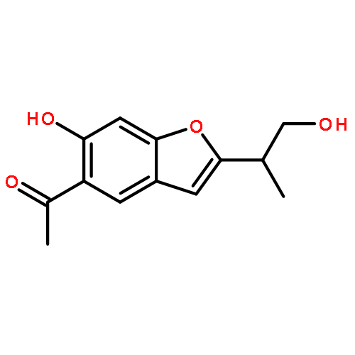 ETHANONE, 1-[6-HYDROXY-2-(2-HYDROXY-1-METHYLETHYL)-5-BENZOFURANYL]-