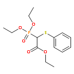 Acetic acid, (diethoxyphosphinyl)(phenylthio)-, ethyl ester