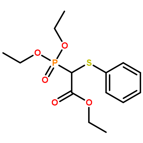 Acetic acid, (diethoxyphosphinyl)(phenylthio)-, ethyl ester