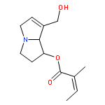 (1S,7aR)-7-(hydroxymethyl)-2,3,5,7a-tetrahydro-1H-pyrrolizin-1-yl (2Z)-2-methylbut-2-enoate