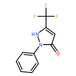 3H-Pyrazol-3-one, 1,2-dihydro-2-phenyl-5-(trifluoromethyl)-