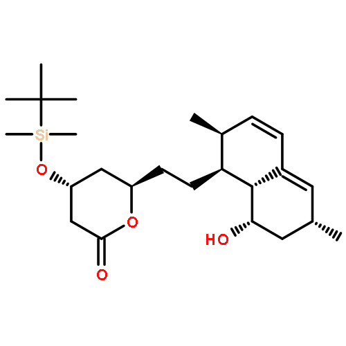 4-(TERT-BUTYL-DIMETHYL-SILANYLOXY)-6-[2-(8-HYDROXY-2,6-DIMETHYL-1,2,6,7,8,8A-HEXAHYDRO NAPHTHALEN-1-YL)-ETHYL]-TETRAHYDRO-PYRAN-2-ONE 