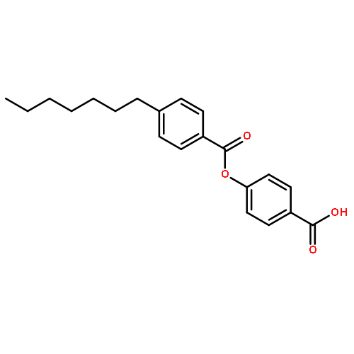 BENZOIC ACID, 4-HEPTYL-, 4-CARBOXYPHENYL ESTER