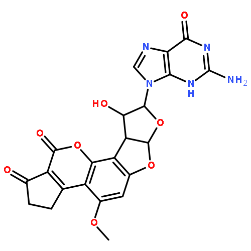 (6aS,8R,9R,9aR)-8-(2-amino-6-oxo-3,6-dihydro-9H-purin-9-yl)-9-hydroxy-4-methoxy-2,3,6a,8,9,9a-hexahydrocyclopenta[c]furo[3',2':4,5]furo[2,3-h]chromene-1,11-dione